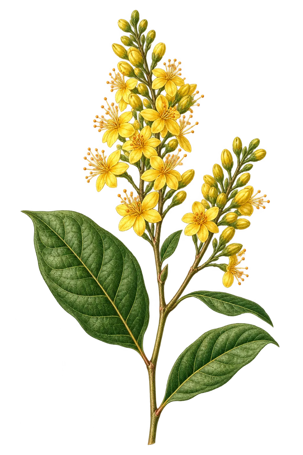 Botanical artwork associated with earleaf brickellbush (Brickellia amplexicaulis B.L. Rob.)