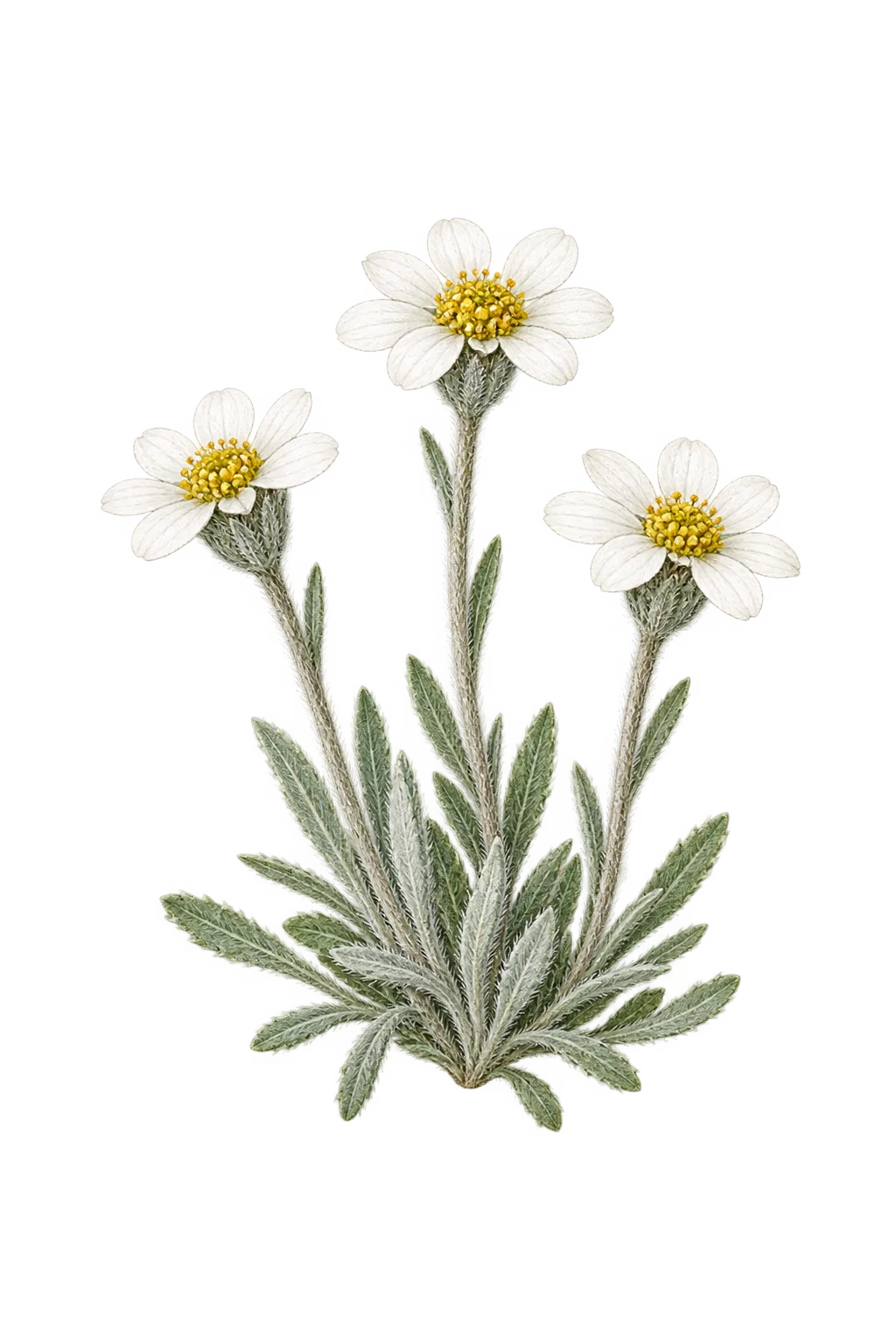 Botanical artwork associated with yarrow (Achillea ageratifolia (Sm.) Benth. & Hook.f.)