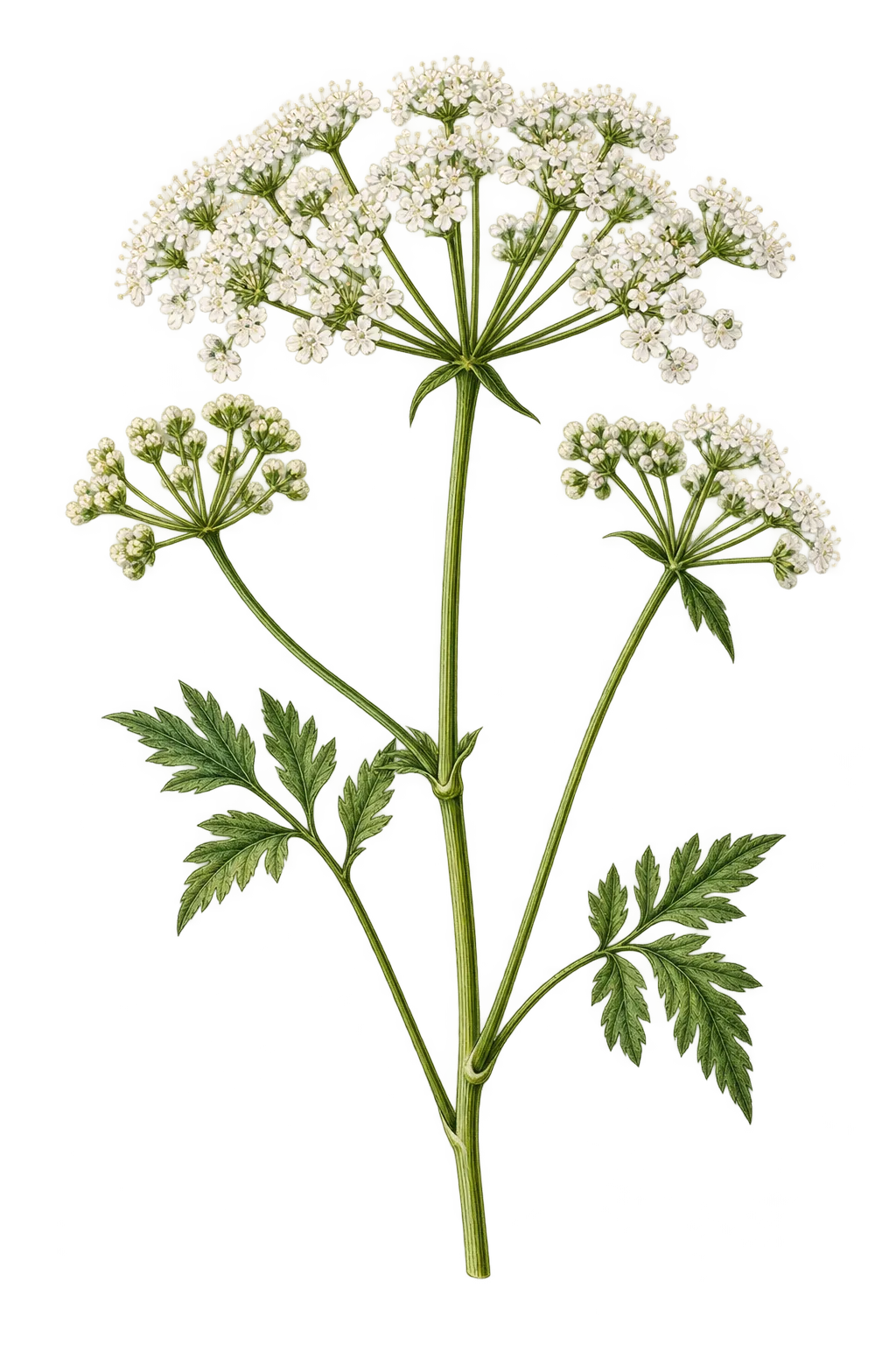 Botanical artwork associated with Indian springparsley (Cymopterus aboriginum M.E.Jones)