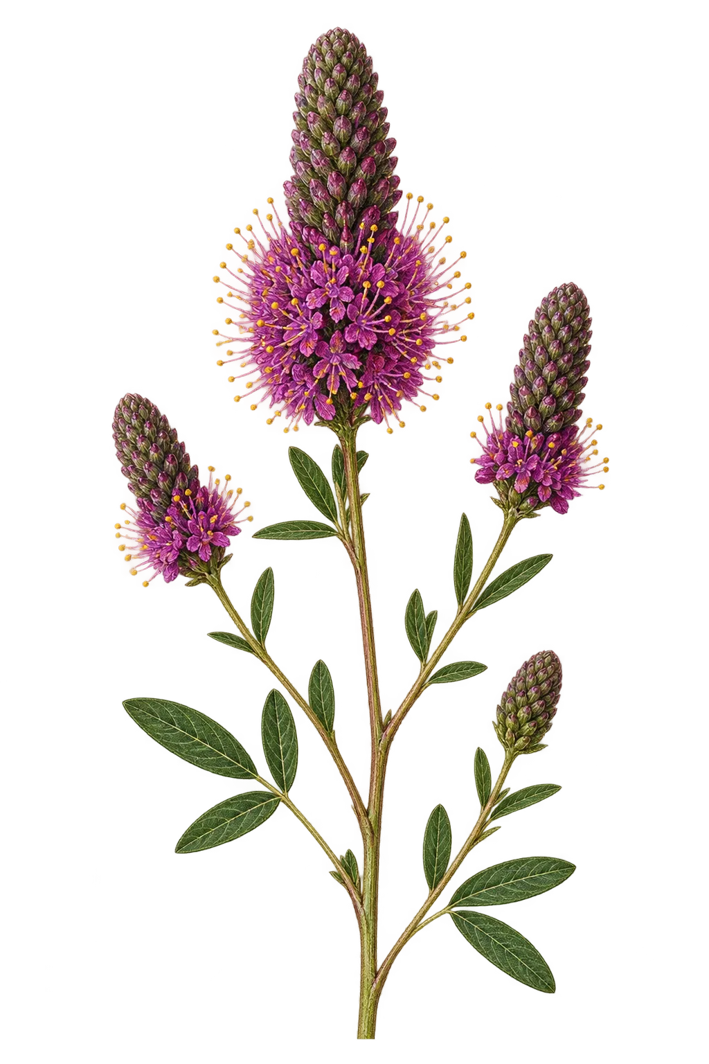 Botanical artwork associated with Tampa prairie clover (Dalea pinnata var. adenopoda (Rydb.) Barneby)