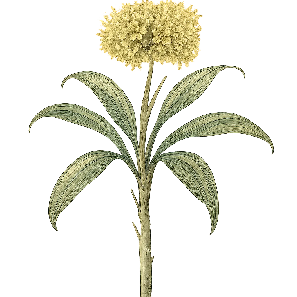 Botanical artwork associated with dracaena (Dracaena Vand. ex L.)