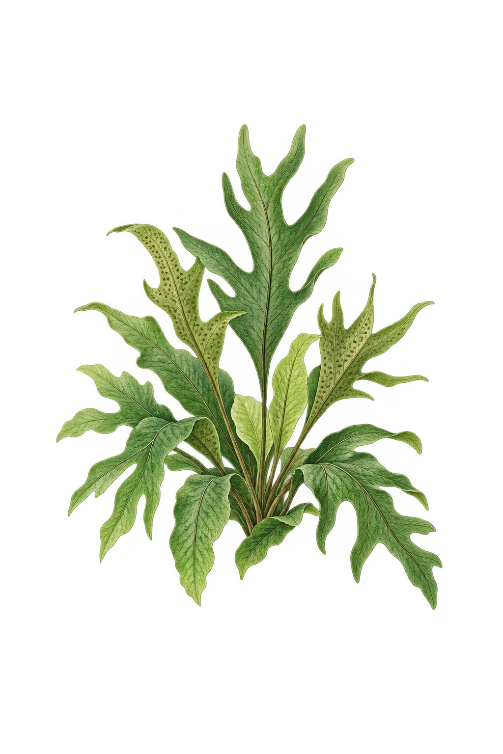 Botanical artwork associated with batwing fern (Histiopteris incisa (Thunb.) J.Sm.)