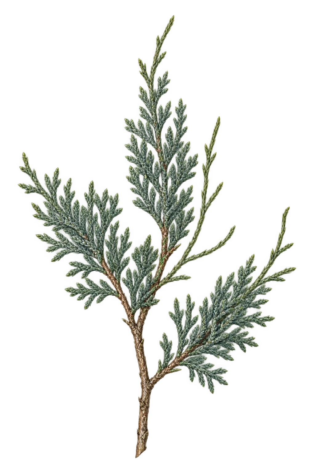 Botanical artwork associated with redberry juniper (Juniperus arizonica (R.P.Adams) R.P.Adams)