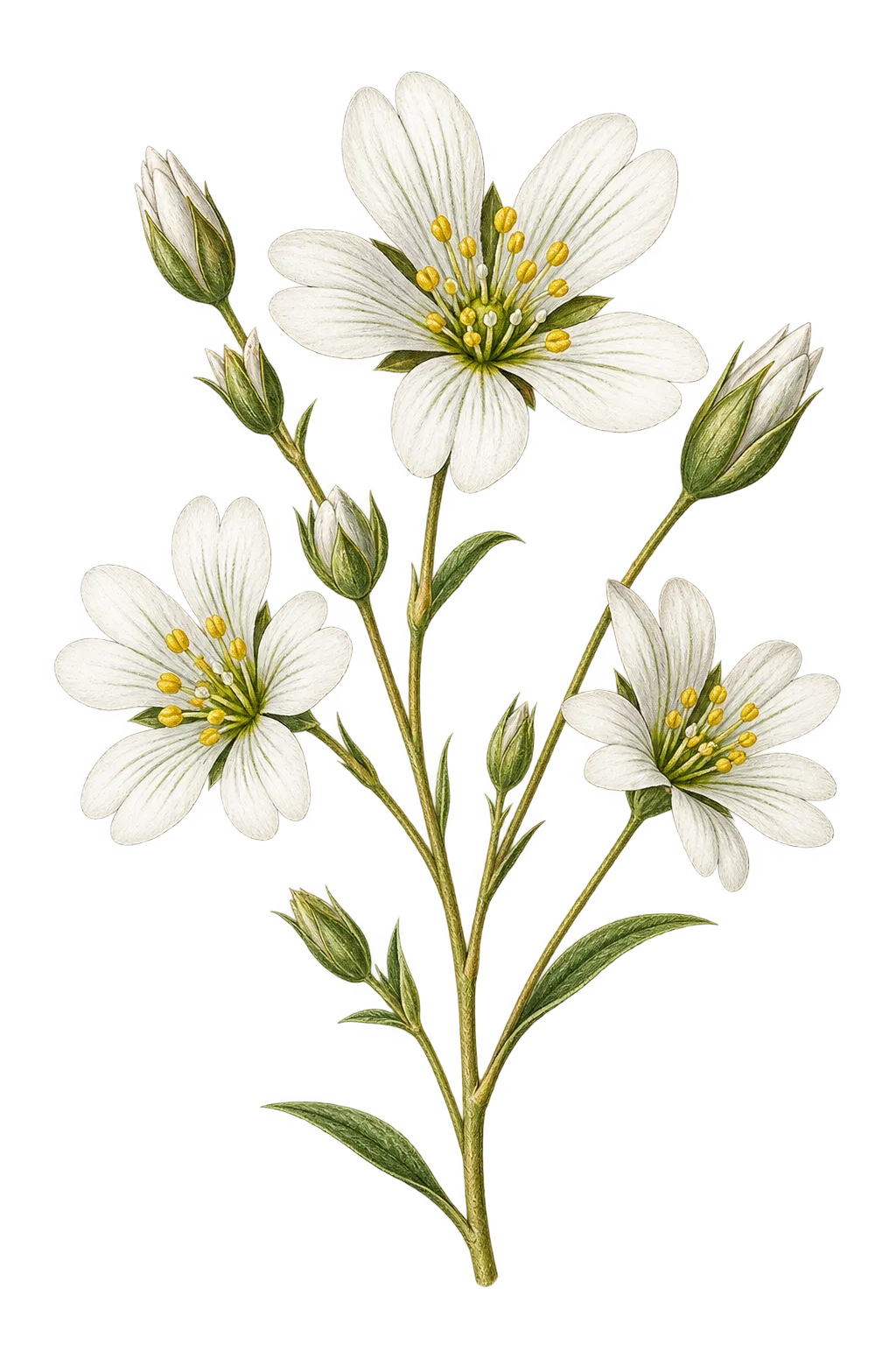 Botanical artwork associated with Mt. Dellenbaugh sandwort (Eremogone aberrans (M.E.Jones) Ikonn.)