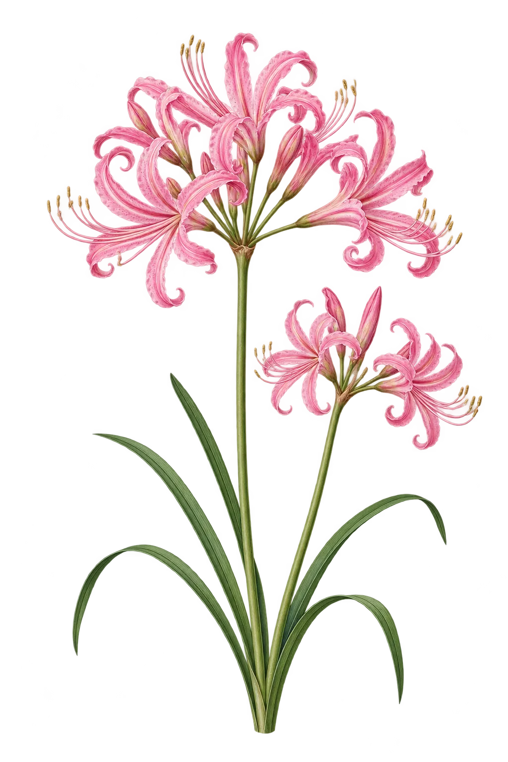 Botanical artwork associated with nerine (Nerine Herb.)