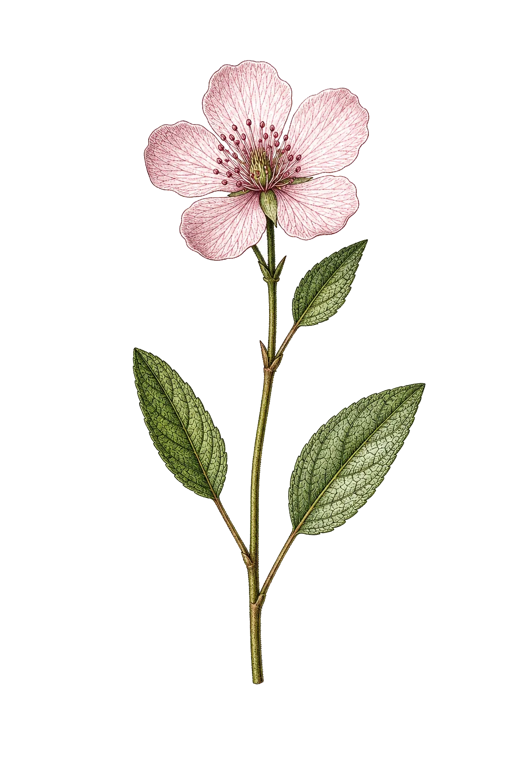 Botanical artwork associated with slender poreleaf (Porophyllum gracile Benth.)
