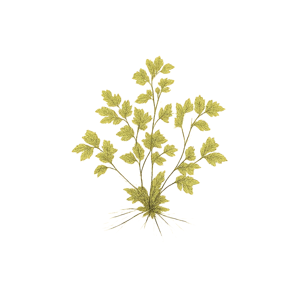 Botanical artwork associated with Adirondack rinodina lichen (Rinodina tenuis Müll.Arg.)