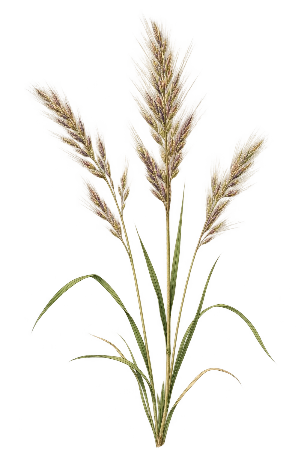 Botanical artwork associated with alkali sacaton (Sporobolus airoides (Torr.) Torr.)