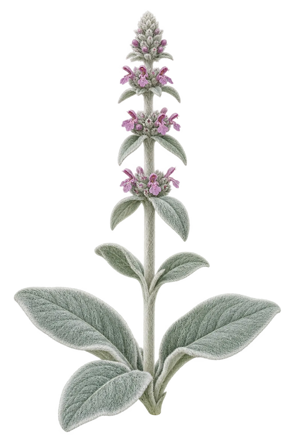 Botanical artwork associated with hedgenettle (Stachys L.)