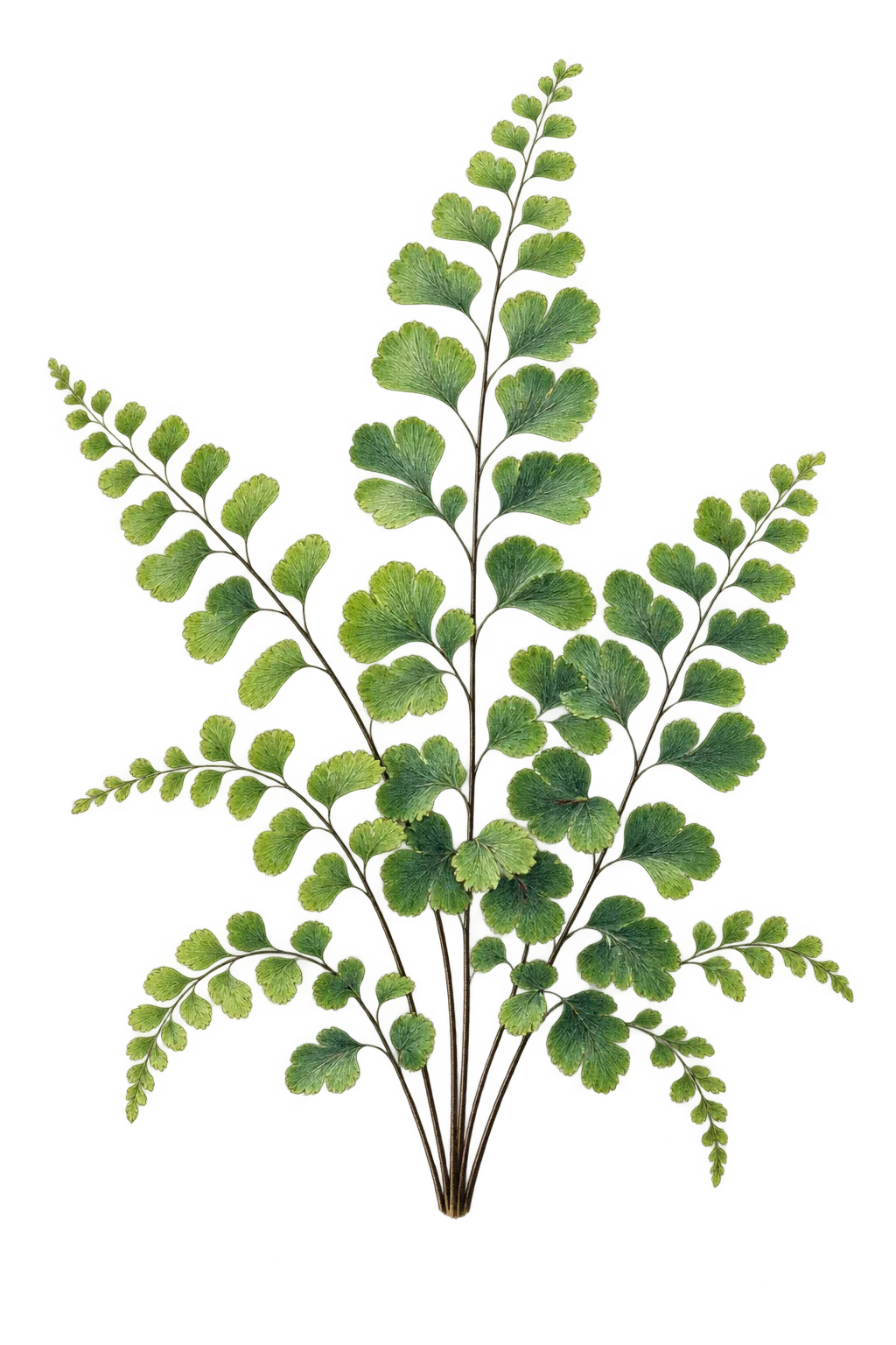 Botanical artwork associated with Rio Abajo maiden fern (Thelypteris abdita Proctor)